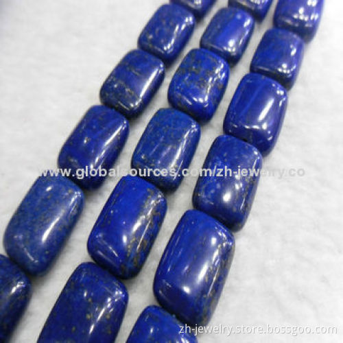 Lapis Lazuli Coin & Button Beads，Lapis Lazuli Cuboid Beads, Measures 2-100mm
